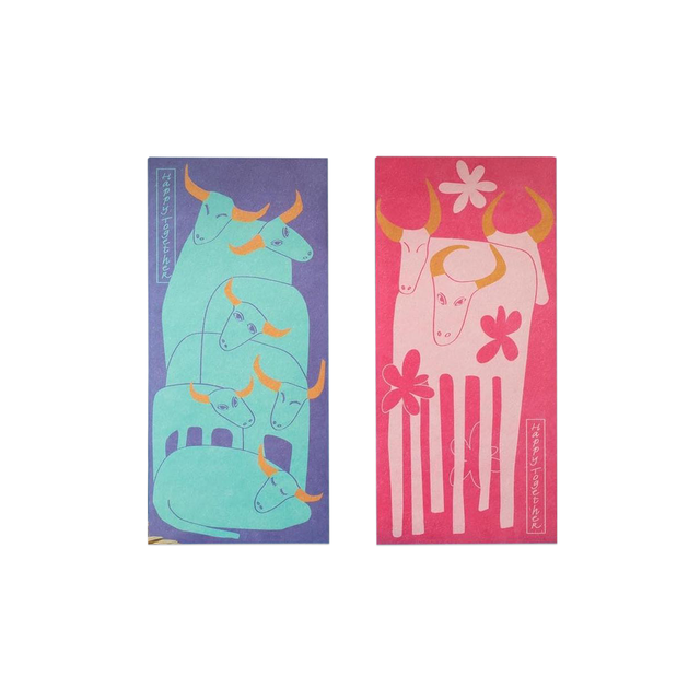 Ox lucky money envelope set