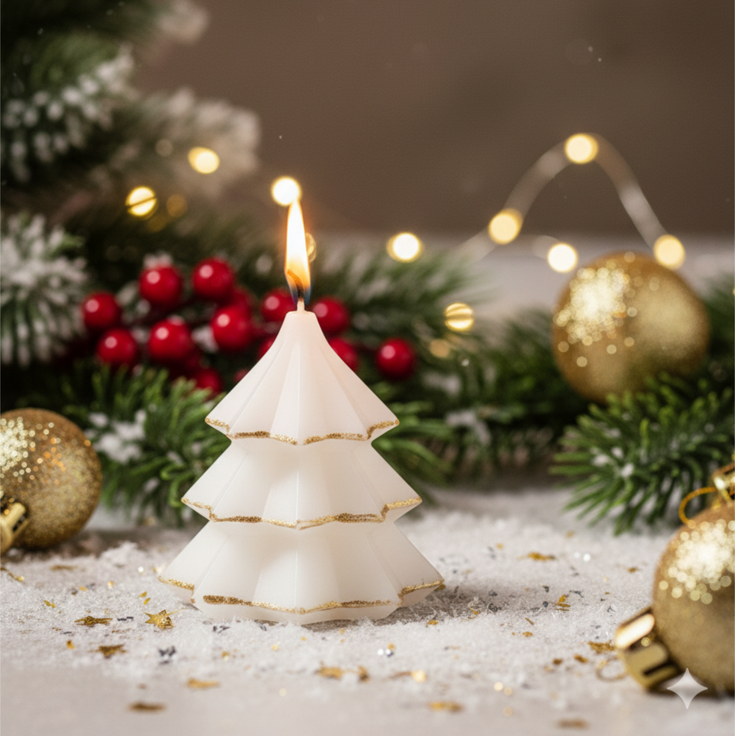 “White Holiday Tree” Candle