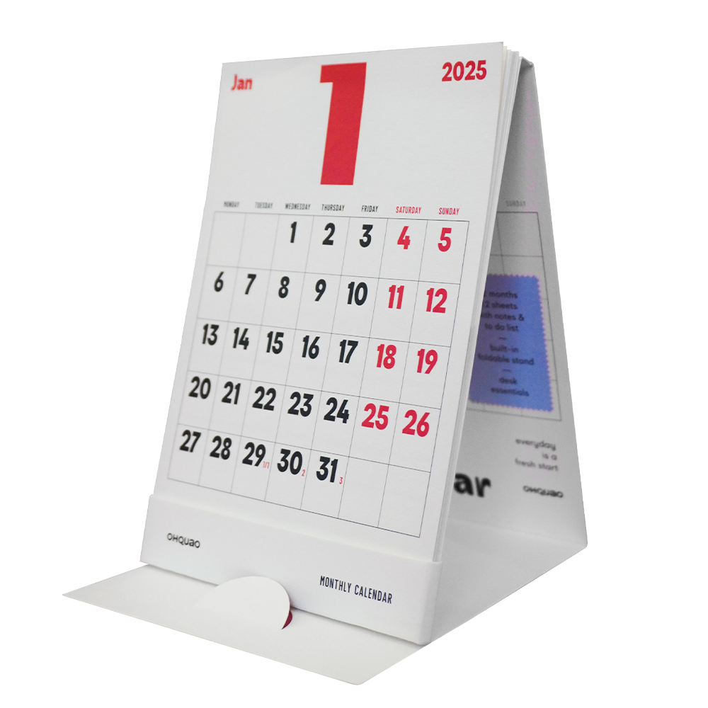 "Desk Calendar 2025"