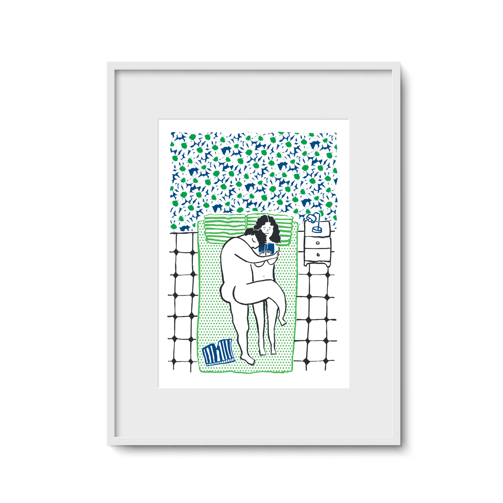 "Home Is Not A Place" Risograph Painting
