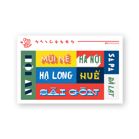 "Cities" Stickers
