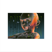 Postcard Sad Head, Sun & Moon series