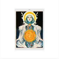 Postcard Sad Head, Sun & Moon series
