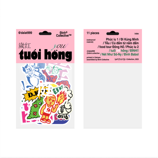 Tuoi Hong Stickers Pack