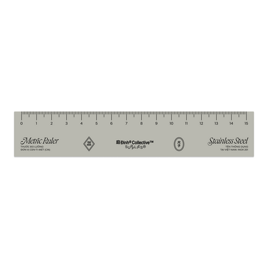 15CM Ruler - Stainless Steel