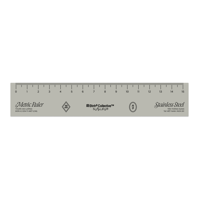 15CM Ruler - Stainless Steel