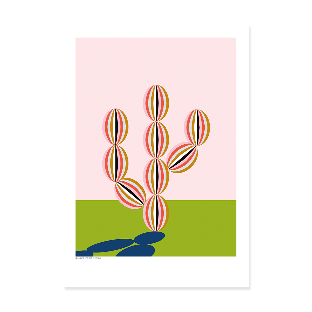 Digital Painting "Balloon Cactus"