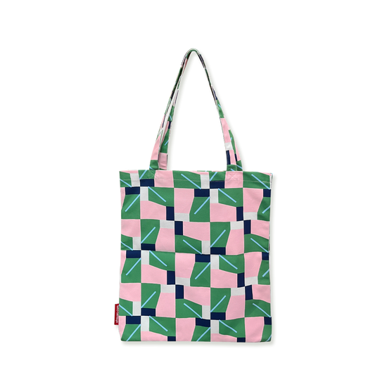 Totebag "Pink Green Pinwheel"