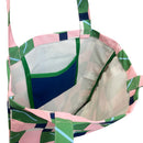 Totebag "Pink Green Pinwheel"