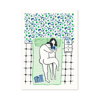"Home Is Not A Place" Risograph Painting