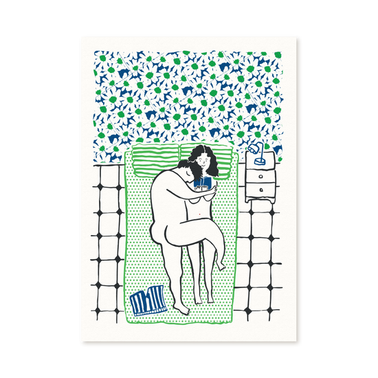 "Home Is Not A Place" Risograph Painting