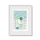 "Home Is Not A Place" Risograph Painting
