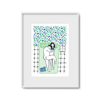 "Home Is Not A Place" Risograph Painting